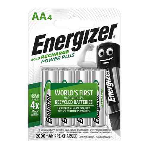 Аккумулятор Energizer AA (4шт. 2000мА*ч) E300626701