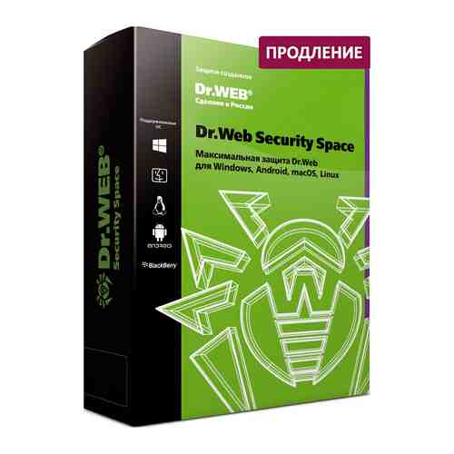 Антивирус Dr.Web Security Space продление на 12 мес. для 1 лица