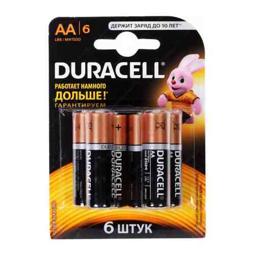 Батарейка Duracell LR6/MN 1500-6BL BASIC AA