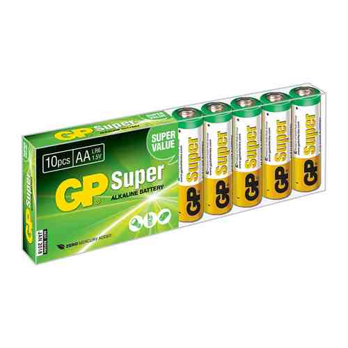 Батарейка GP Super Alkaline 15A LR6 AA (10шт)