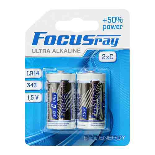 Батарейки FOCUSray ULTRA ALKALINE LR14 BL2 2/24/192