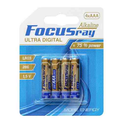 Батарейки FOCUSray ULTRA DIGITAL LR03/BL4 2/48/288