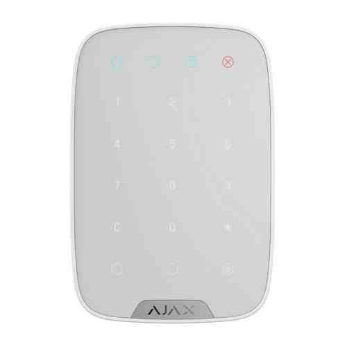 Беспроводная клавиатура с сенсорными кнопками Ajax KeyPad white