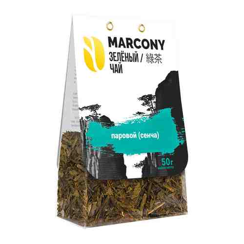 Чай зеленый листовой Marcony паровой (50 г) м/у