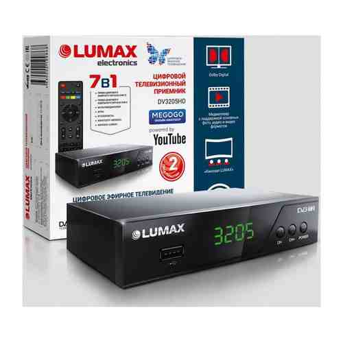 Цифровой телевизионный ресивер Lumax DV 3205 HD черный