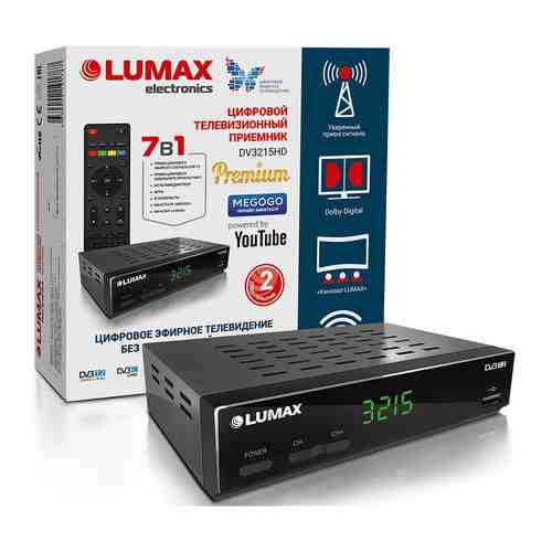 Цифровой телевизионный ресивер Lumax DV 3215 HD черный