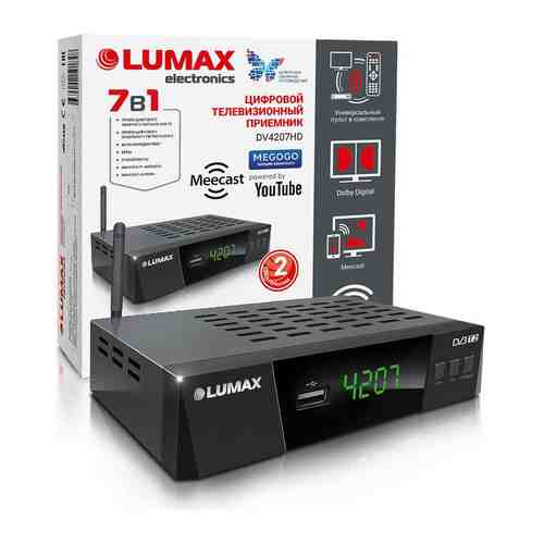 Цифровой телевизионный ресивер Lumax DV 4207 HD черный