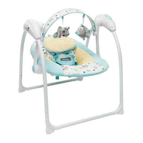 Электрокачели Amarobaby Swinging Baby TURQUOISE (бирюзовый) AMARO-22SB-Bi