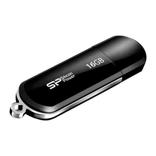 Флеш-накопитель Silicon Power 16 Gb Luxmini 322 SP 016 GBUF 2322 V1K чёрный