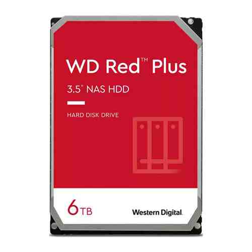 HDD-диск Western Digital Original SATA-III 6Tb WD60EFZX NAS Red Plus (5640rpm) 128Mb 3.5''