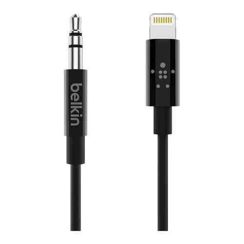 Кабель Belkin 3.5 mm audio папа/ 8-pin lightning 0 9м черный (AV10172bt03-BLK)