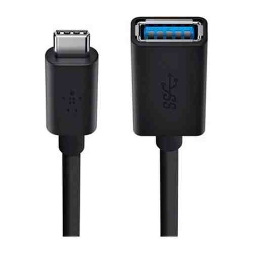 Кабель Belkin USB-C папа/USB-A мама 0 14м черный (F2CU036btBLK)