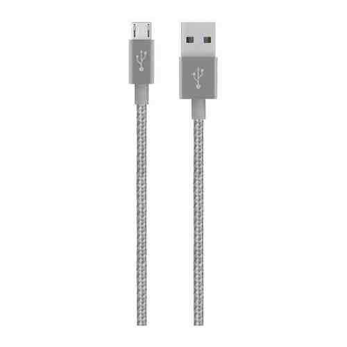 Кабель Belkin USB папа/microUSB папа 1 2м серый (F2CU021bt04-GRY)