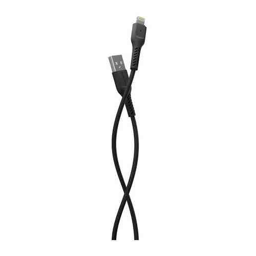 Кабель MoreChoice USB 2.0A для Lightning 8-pin K16i TPE 1м (Black)