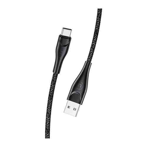 Кабель Usams SJ398 USB - Type-C (3 м) нейлоновая оплетка черный (SJ398USB01)