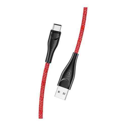 Кабель Usams SJ398 USB - Type-C (3 м) нейлоновая оплетка красный (SJ398USB02)