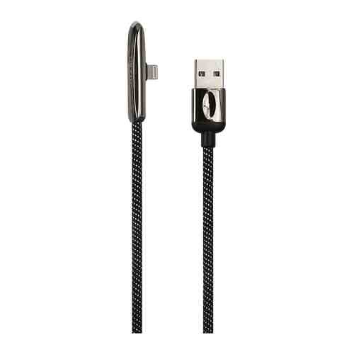 Кабель Usams USAMS-U34 USB - Lightning с индикатором боковой черный (SJ362USB01)