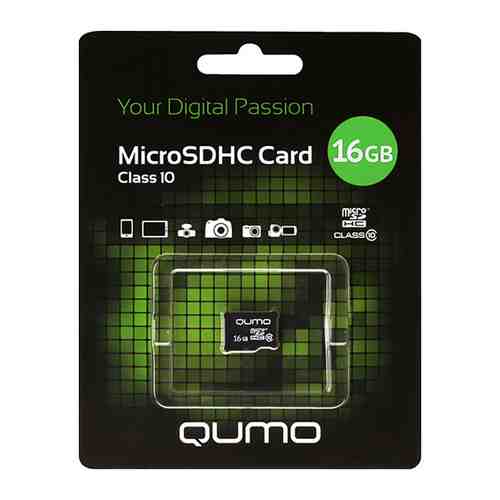 Карта памяти QUMO MicroSDHC 16GB Class 10