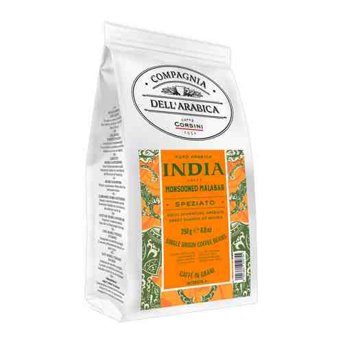 Кофе в зернах Compagnia Dell'Arabica Puro Arabica India Monsooned Malabar (250 г) м/у