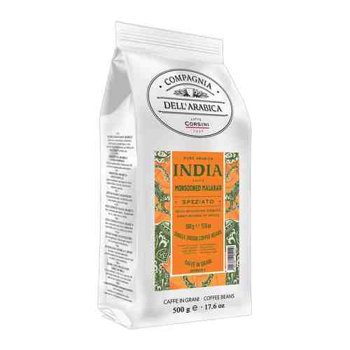 Кофе в зернах Compagnia Dell'Arabica Puro Arabica India Monsooned Malabar (500 г) м/у