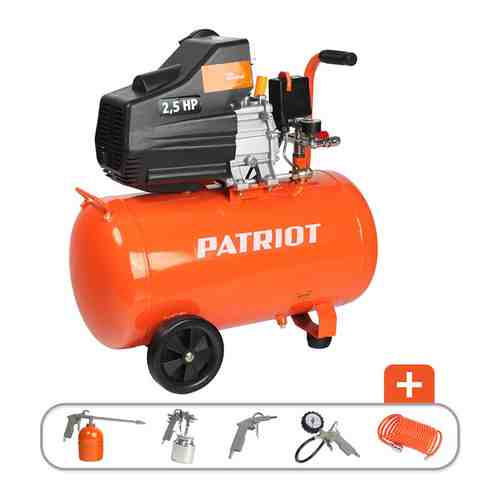 Компрессор Patriot EURO 50-260 K + набор пневиоинструмента KIT 5В 525306316