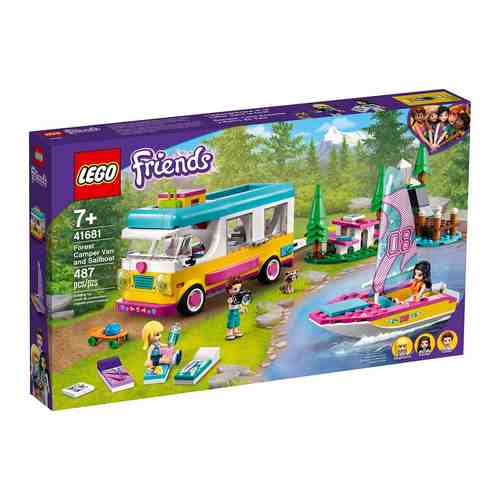 Конструктор Lego FRIENDS ''Лесной дом на колесах и парусная лодка'' 41681