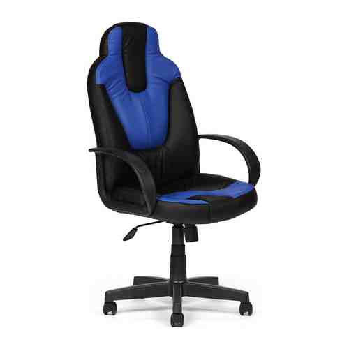 Кресло Tetchair NEO (1) (кож/зам черный синий PU C-36-6/PU C 36-39)