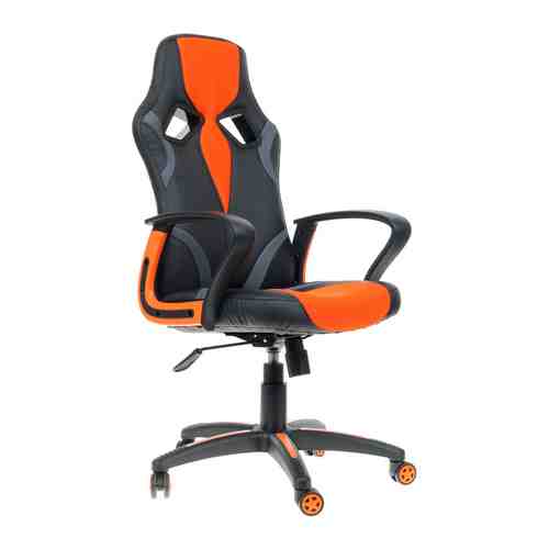 Кресло Tetchair RUNNER (кож/зам/ткань черный/оранжевый 36-6/tw 07/tw-12)