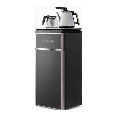 Кулер с чайным столиком Lagretti Тиабар LK-51a Venice black/silver LG015