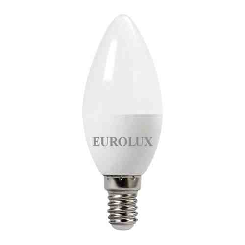 Лампа Eurolux LL-E-C37-6W-230-2 7K-E14 (свеча 6Вт тепл. Е14) белый