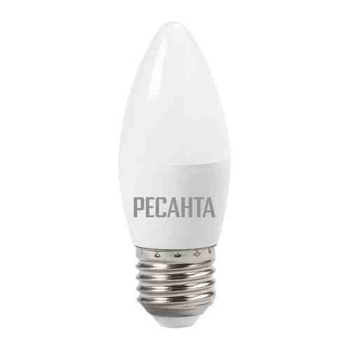 Лампа Ресанта LL-R-C37-6W-230-4K-E27 (свеча 6Вт нейтр. Е27) белый