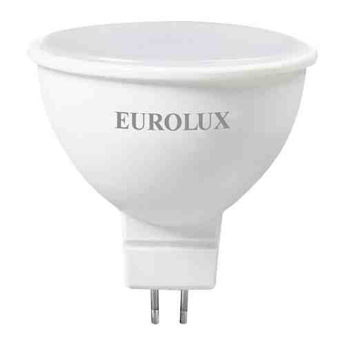 Лампа светодиодная Eurolux LL-E-MR16-7W-230-4K-GU5.3 (рефлектор 7Вт нейтр. GU5.3) белый