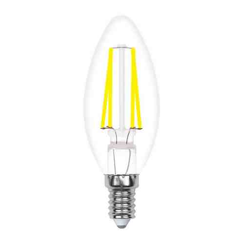 Лампа Uniel LED-C35-5W/WW/E14/CL/MB GLM10TR Форма «свеча» прозрачная (3000K) 002367