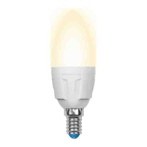 Лампа Uniel LED-C37-7W/WW/E14/FR PLP01WH Форма «свеча» матовая (3000K) 002413