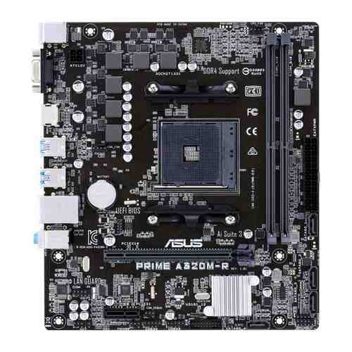 Материнская плата ASUS PRIME A320M-R-SI Soc-AM4 AMD A320 2xDDR4 mATX AC'97 8ch(7.1) GbLAN RAID VGA H