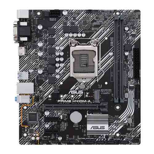 Материнская плата ASUS PRIME H410M-A Soc-1200 Intel H410 2xDDR4 mATX AC'97 8ch(7.1) GbLAN VGA DVI HD