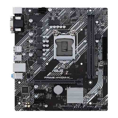 Материнская плата ASUS PRIME H410M-K Soc-1200 Intel H410 2xDDR4 mATX AC'97 8ch(7.1) GbLAN VGA DVI