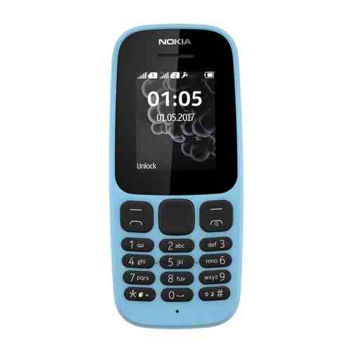 Мобильный телефон Nokia 105 DS (TA-1174) Blue/голубой