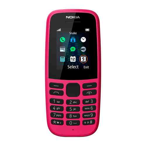 Мобильный телефон Nokia 105 SS (ТА-1203) Pink/розовый