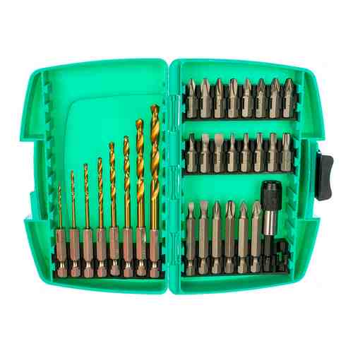 Набор бит и сверл Sturm 1270604 по металу 31шт ШЕСТИГРАННЫЙ ХВОСТОВИК в пластик.кейсе