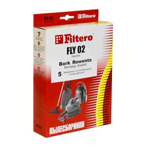 Набор пылесборники + фильтры Filtero FLY 02 (5) Standard