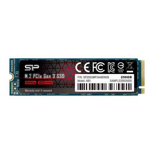 Накопитель SSD Silicon Power PCI-E x4 256Gb SP256GBP34A80M28 M-Series M.2 2280