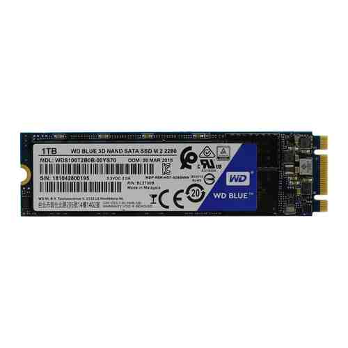 Накопитель SSD Western Digital Original SATA III 1Tb WDS100T2B0B Blue M.2 2280