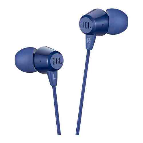 Наушники проводные JBL C50HI BLU синий