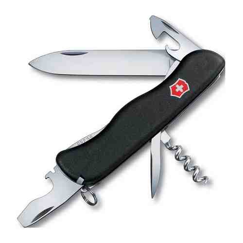 Нож перочинный Victorinox Picknicker 111 мм 11 функций с фиксатором лезвия чёрный