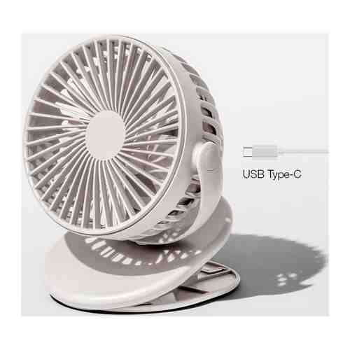 Портативный вентилятор на клипсе Solove clip electric fan 3 Speed Type-C (F3 Grey) серый