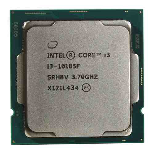 Процессор Intel Core i3 i3-10105F Comet Lake 3700 МГц Cores 4 6Мб Socket LGA1200 65 Вт BOX BX8070110105FSRH8V