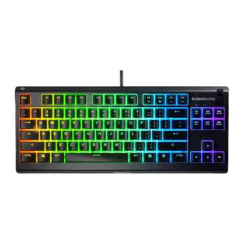 Проводная игровая клавиатура SteelSeries Apex 3 TKL черный