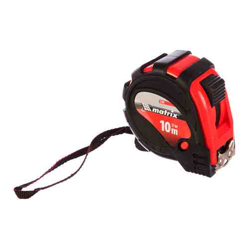 Рулетка Matrix 31000 Status magnet 3 fixations 10 м х 32 мм обрезиненный корпус зацеп с магнитом