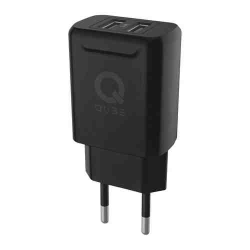 Сетевое з/у QUB QWC34BLK (2 USB 3.4A цвет черный)